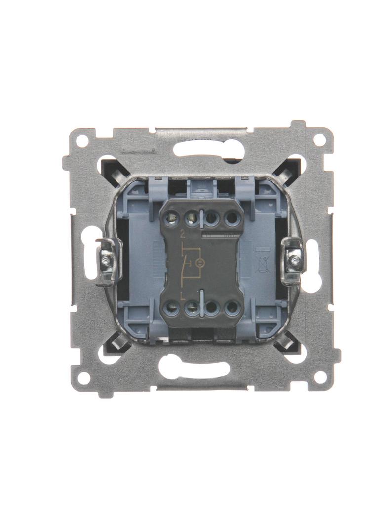 Simon 54 Przycisk „światło” z podświetleniem LED 16A 250V zaciski śrubowe antracyt DS1AL.01/48 KONTAKT