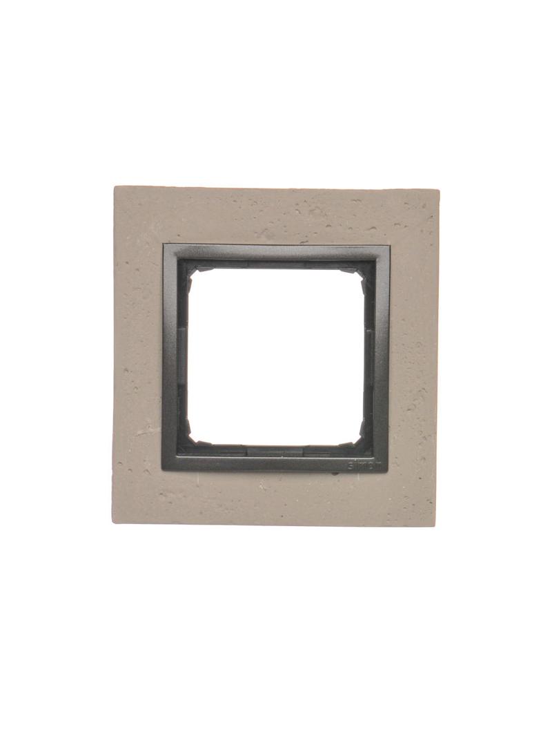 Simon 54 Nature Ramka 1-krotna Nature-Beton FUNDA MENTE IP20/IP44* (*IP44-należy zastosować uszczelkę ramki DUN1) DRN1/93 KONTAKT