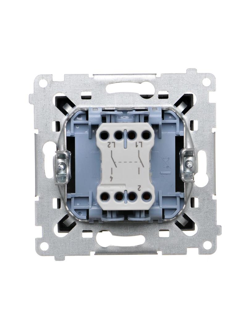 Simon 54 Łącznik dwubiegunowy 10A 250V szybkozłączka antracyt DW2.01/48 KONTAKT