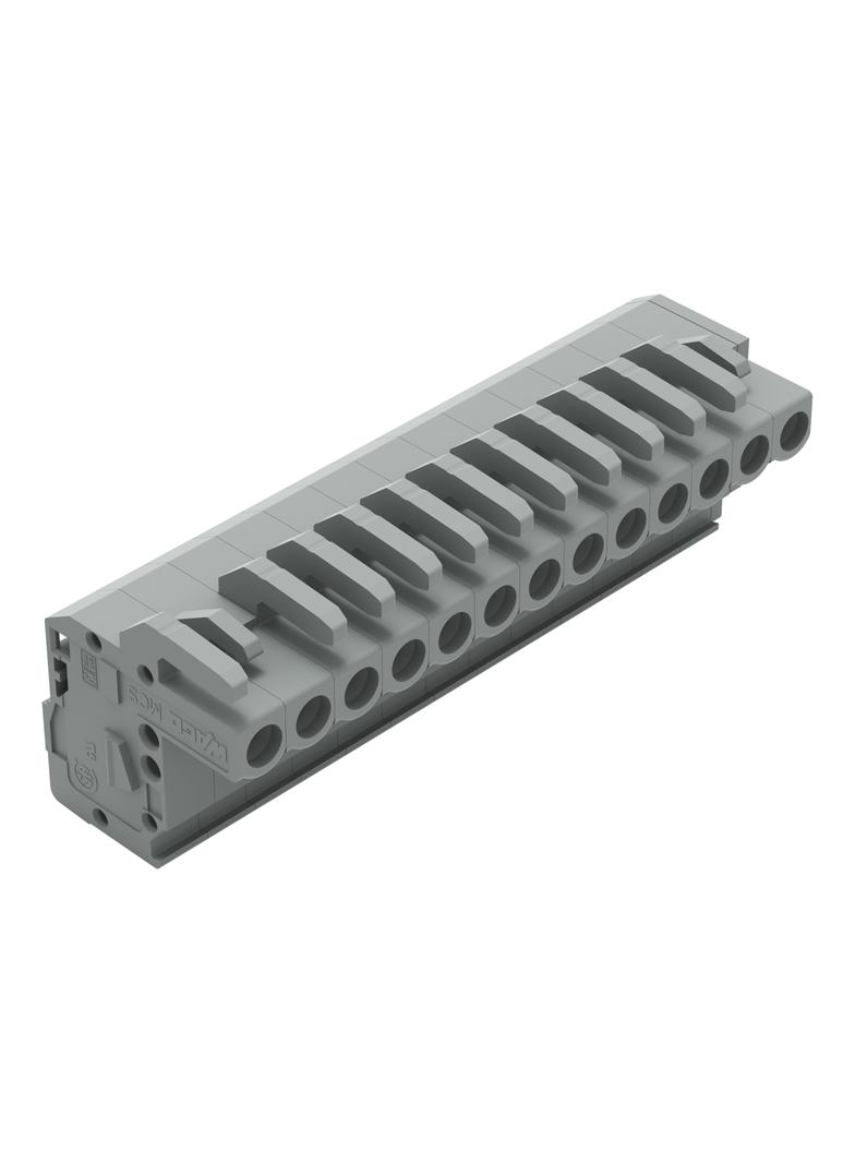 MCS-MIDI Classic gniazdo kątowe 13-bieg. szare raster 5 mm /25szt./ WAGO