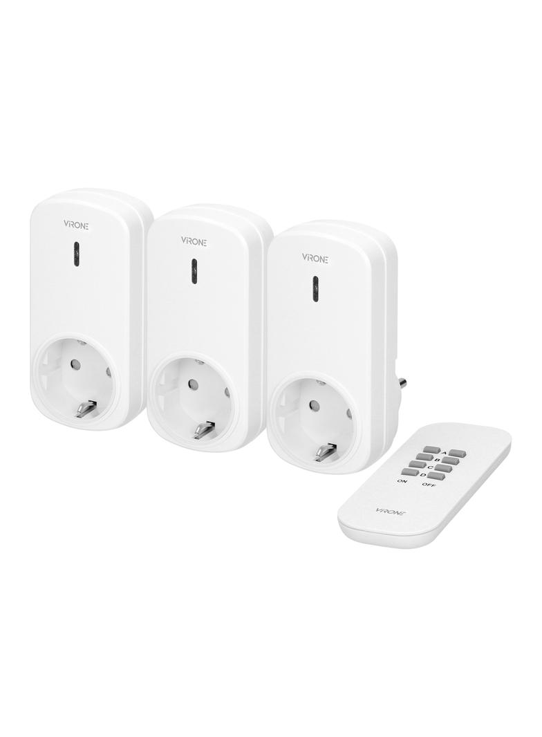 Zestaw bezprzew. gniazd sterowa.pilotem 3+1 SCHUKO RS-3(GS) ORNO