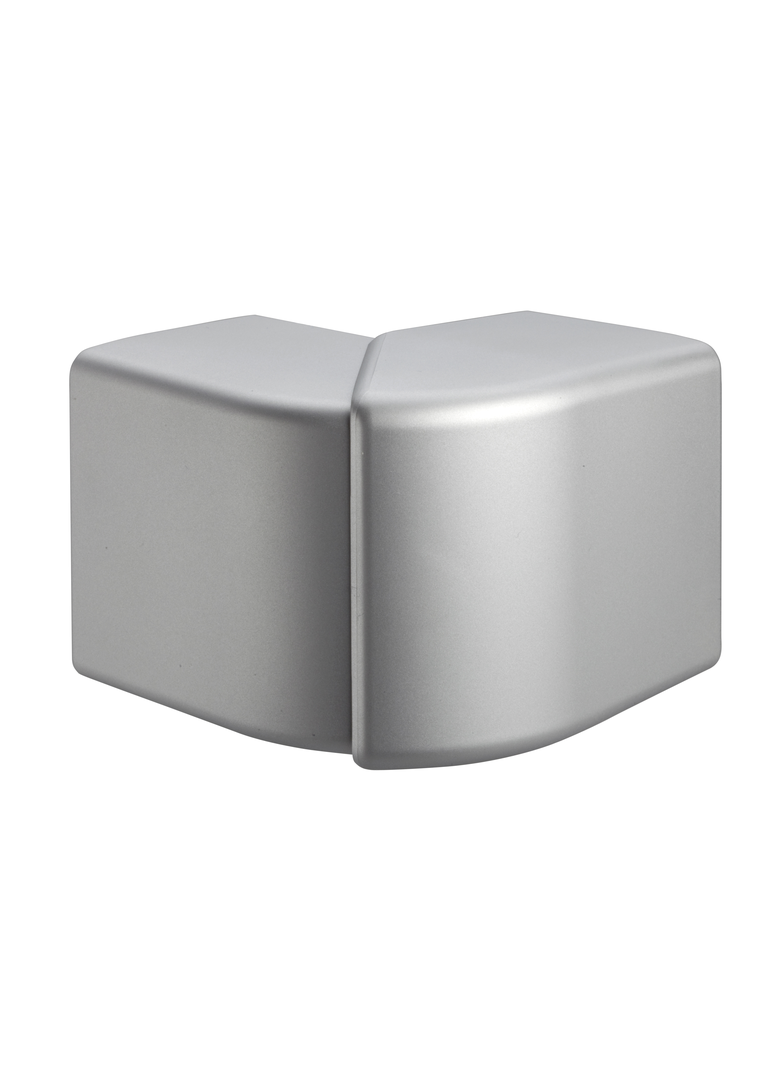 Optiline 45 - łącznik narożny zewnętrzny - PC/ABS - aluminium ISM10352