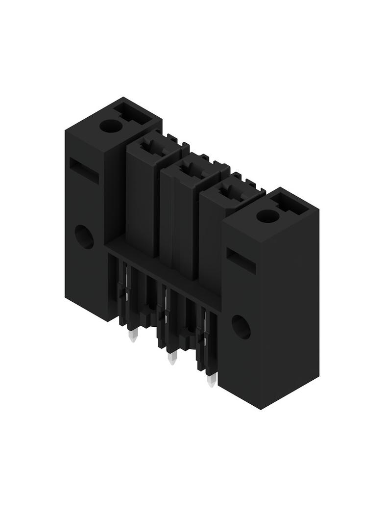 BVL 7.62HP/03/180FI 3.5SN BK BX Wtyki PCB (złącza płyty), 7.62 mm, Liczba biegunów: 3, kąt odejścia: 180° /100szt./ 1928740000 WEIDMÜLLER