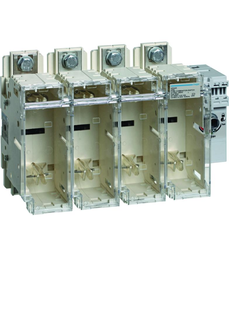Rozłącznik izolacyjny z bezpiecznikami 4P NH1 250A HFD425 HAGER