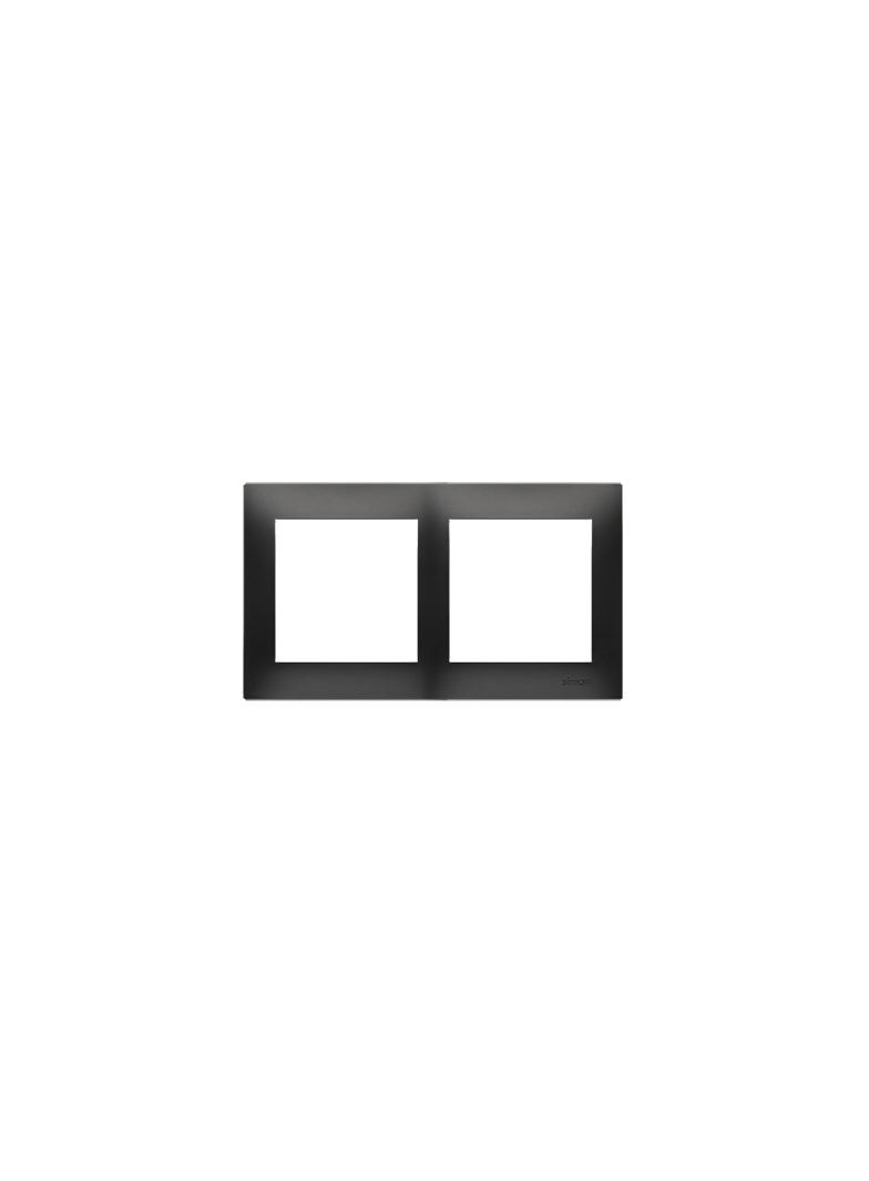Simon 54 Premium Ramka 2-krotna PREMIUM IP20 / IP44 czarny DR2/49 KONTAKT