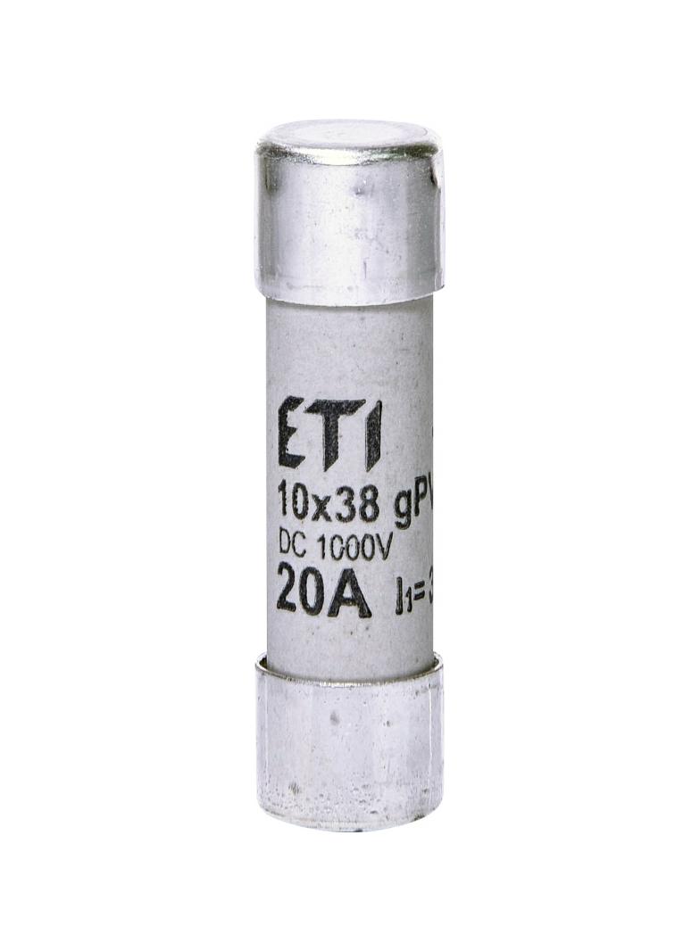 Wkładka topikowa cylindryczna PV CH10x38 gPV 20A 1000V DC 002625085 ETI