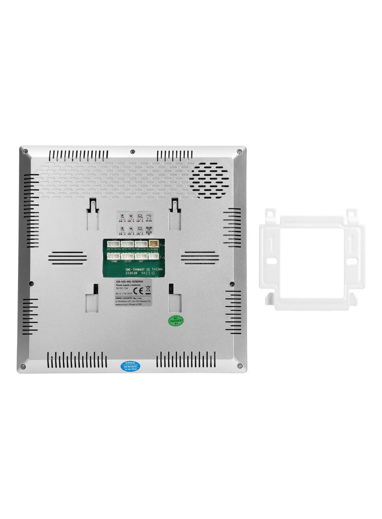 TALOS, zestaw wideodomofonowy jednorodzinny, 4-żyłowy, LCD 7", dotykowy, z gniazdem na kartę pamięci