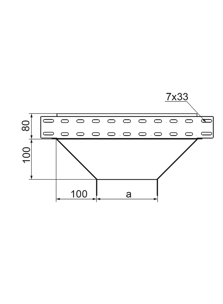 Trójnik redukcyjny 300x80mm Grubość 1,00 mm TRJ300H80 184530 BAKS