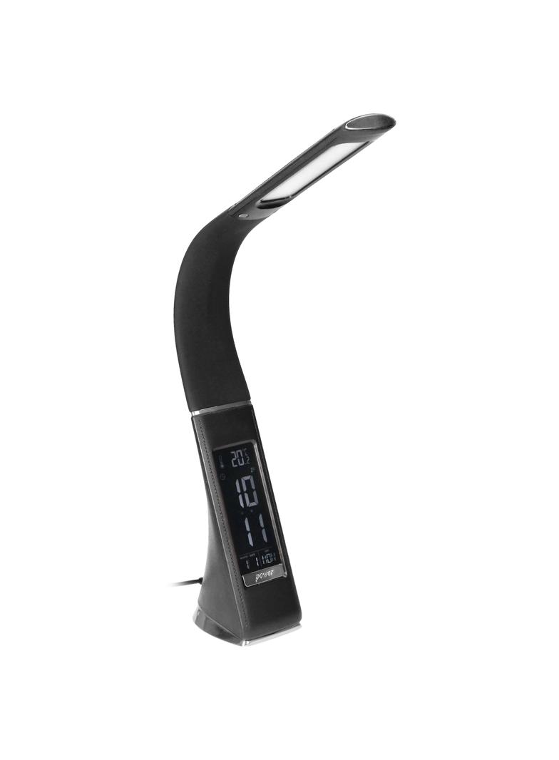 Lampka biurkowa z budzikiem DOLOMIT LED 5W 400lm 4000K czarna VIRONE