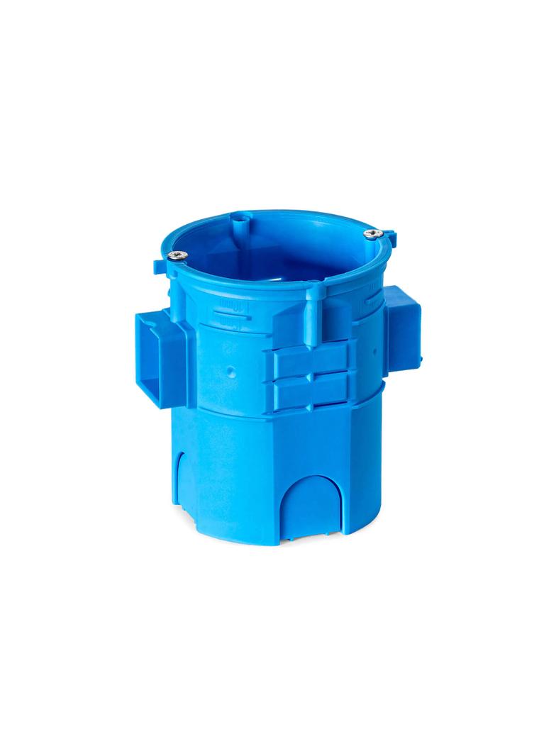 S60Gw ,  Puszka podtynkowa O 60 szeregowa, ekstra - głęboka - 80mm, z wkrętami, niebieski