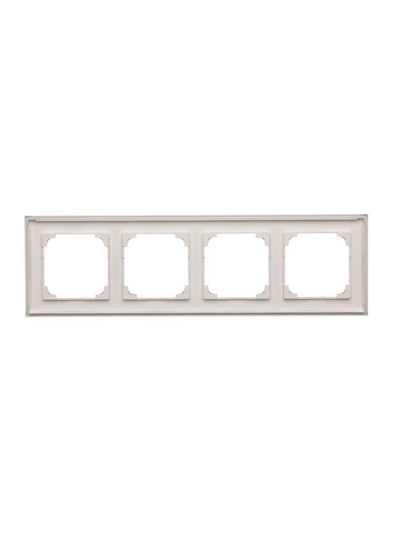 Simon 55 Ramka poczwórna 4-krotna LINE Aluminium mat TR4/143 KONTAKT