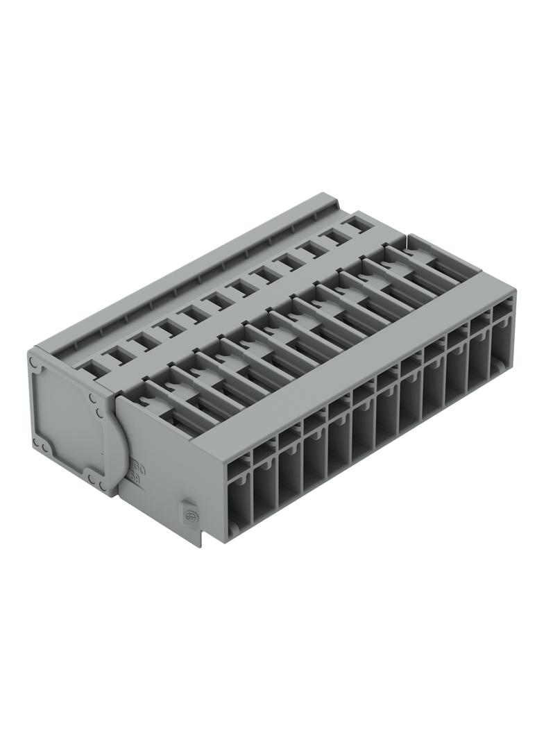 X-COM wtyk 12-biegunowy szary raster 5 mm /25szt./ WAGO