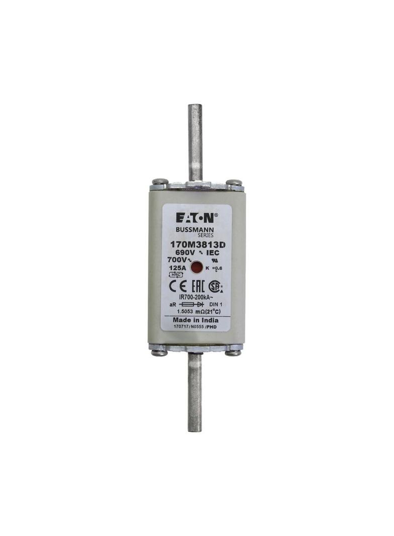 FUSE 125A 690V aR DIN 1 HSDNH Wkładka szybka 125A 690V aR DIN 1 podwójny wskaźnik 170M3813D EATON