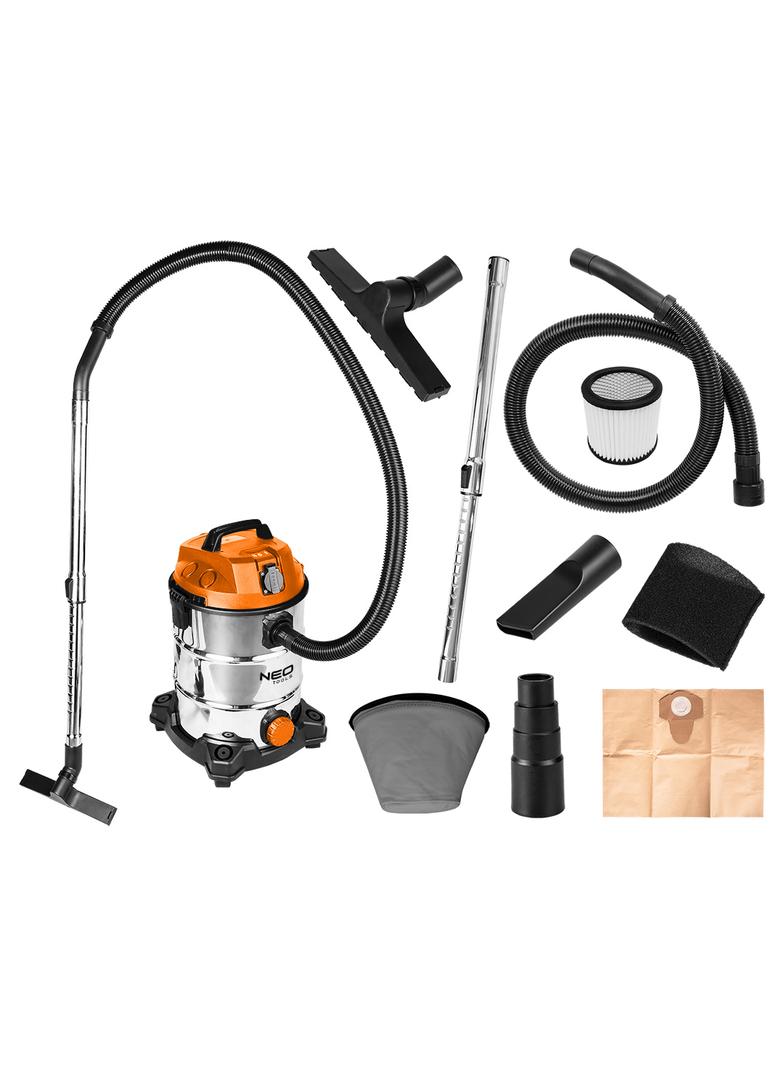 Odkurzacz przemysłowy 1400W, zbiornik 30l