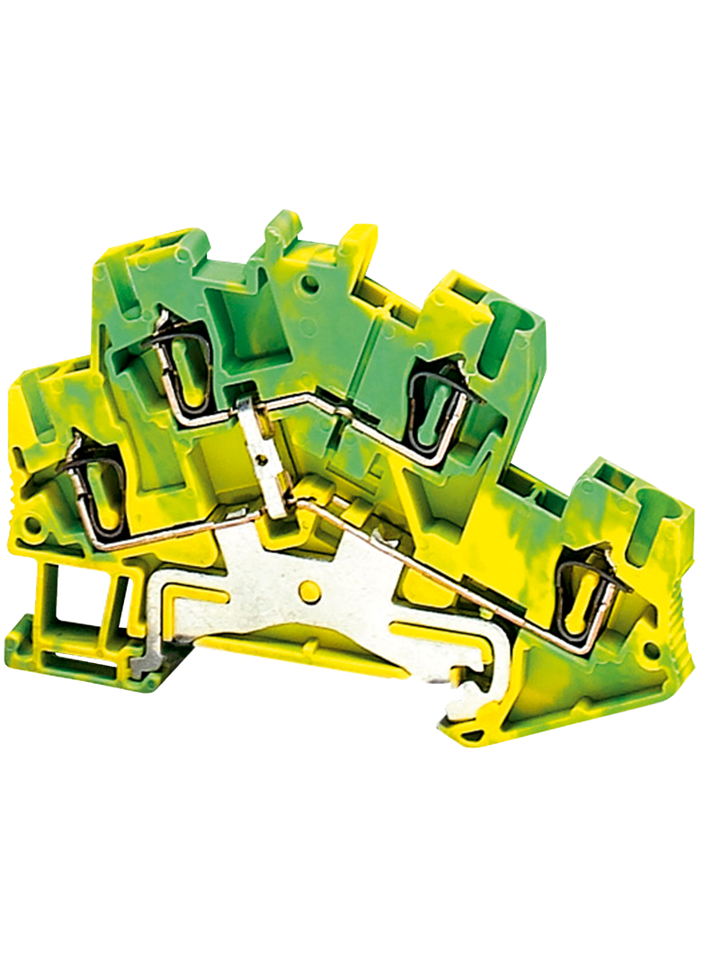 Złączki NSY, zacisk sprężynowy 2 poziomowy uziemienie ochronne NSYTRR24DPE