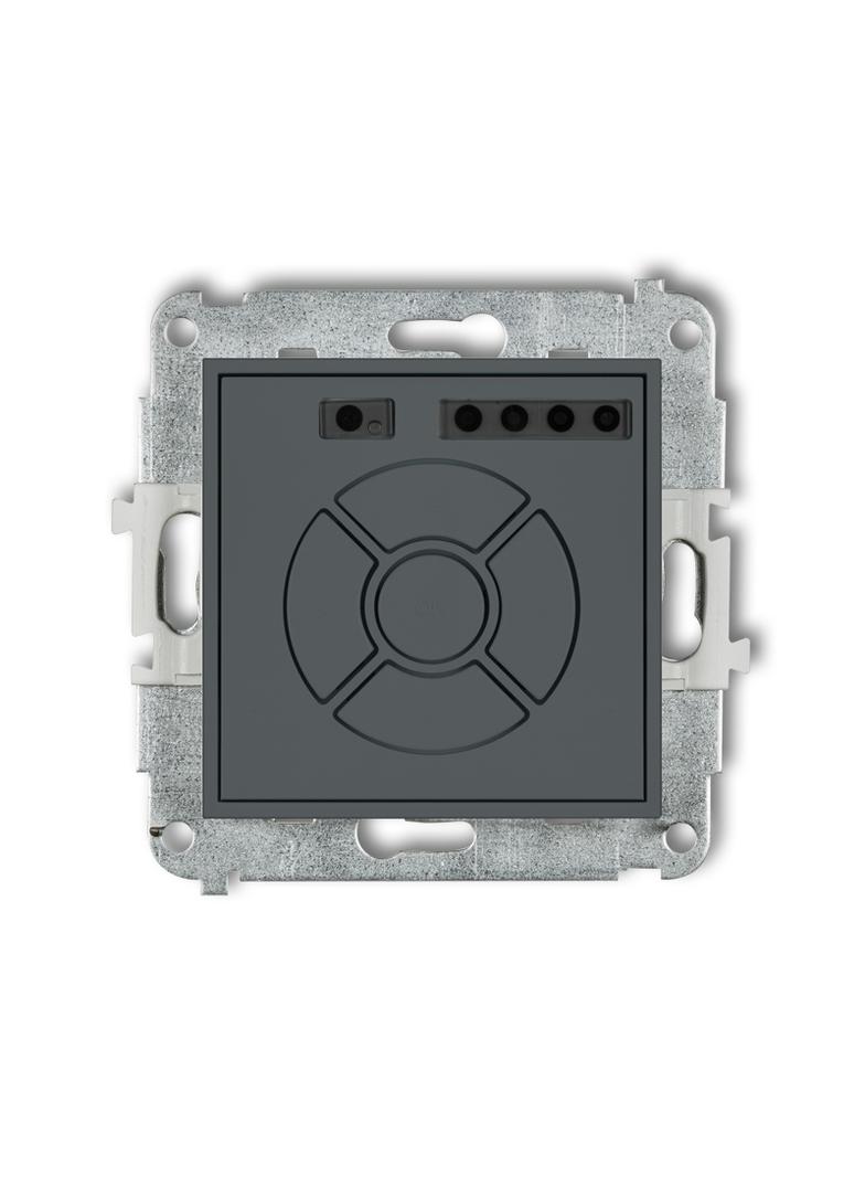 ICON Elektroniczny sterownik rolety (sterowanie lokalne i pilotem, sterowanie strefą, dodatkowy przycisk) grafitowy mat 28ISR-3A KARLIK