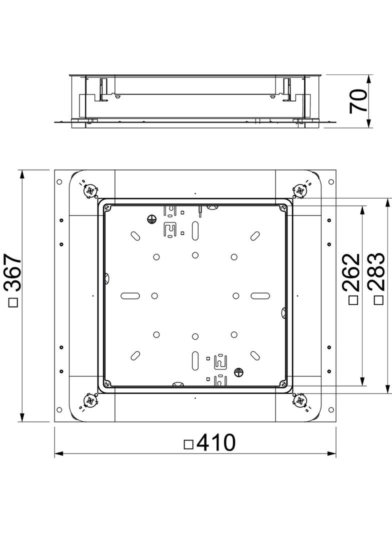 UZD250-3 PUSZKA PRZELOTOWA I ROZGAŁĘŹNA 410X367X70