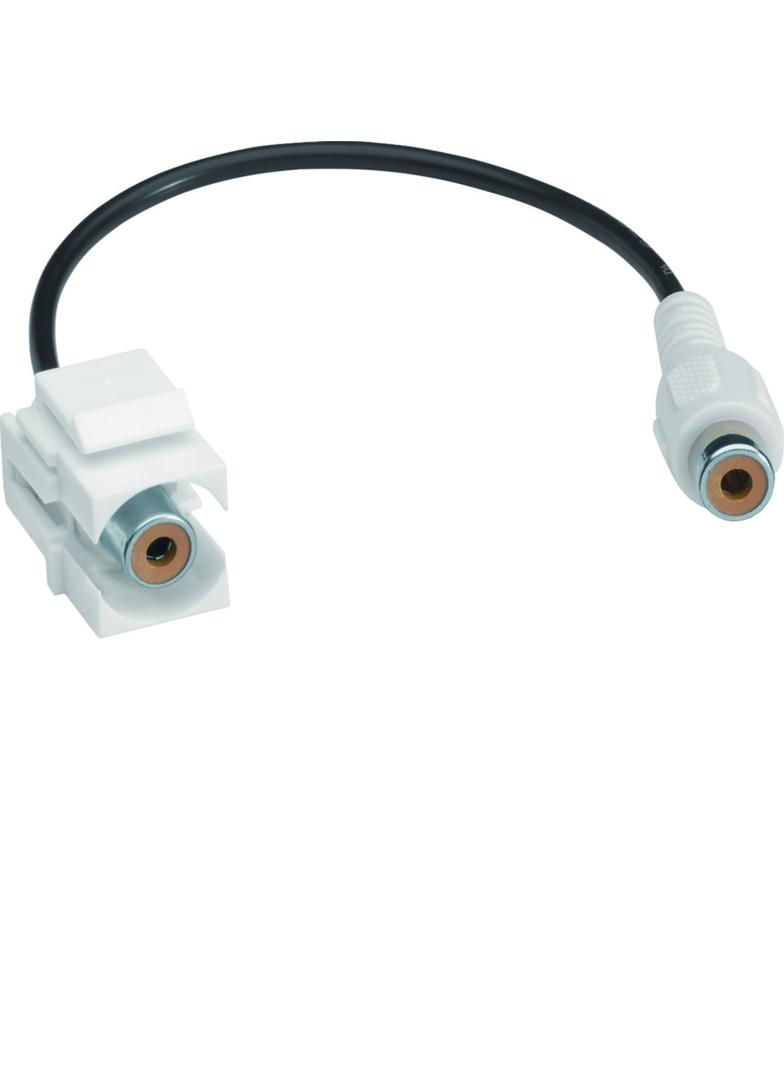 tehalit.WA Moduł keystone RCA Gn-Gn 0,2m biały hfr GMKRCAWS HAGER