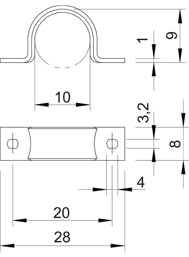 WN 7855/B, UCHWYTY DO PRZEW.10MM OC.G.Ż.CHR