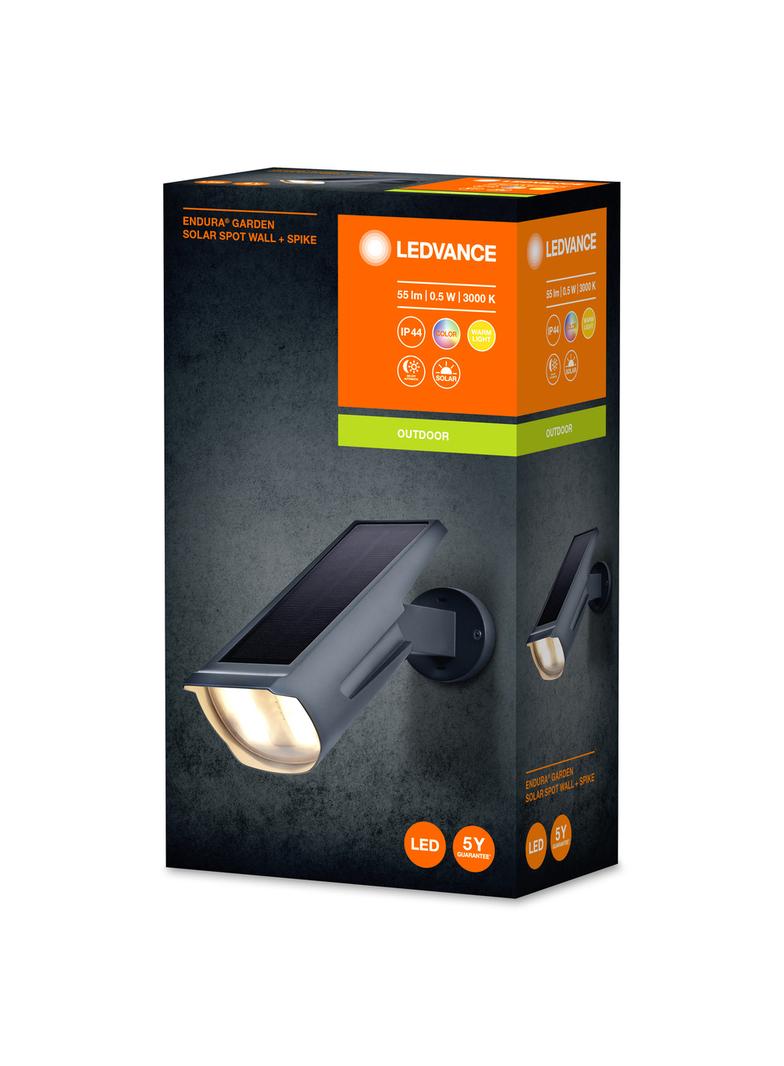 ENDURA GARDEN SOL SPOT WALLSPIKE DG