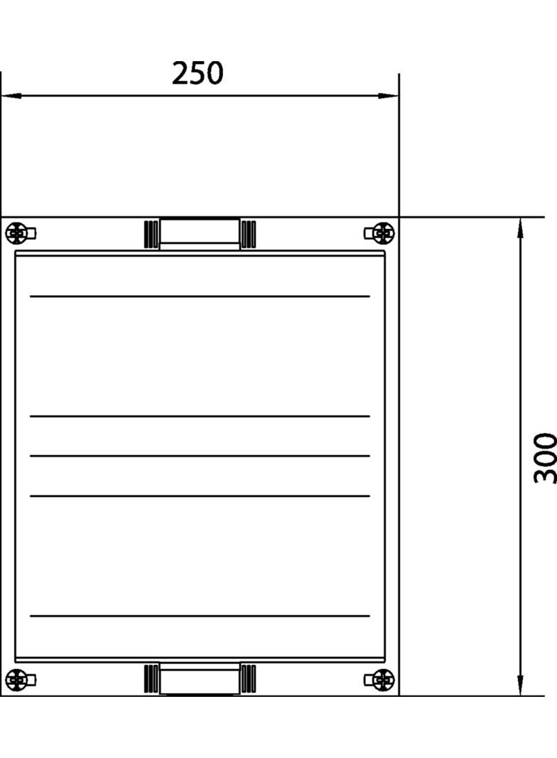 univers N Blok dla zacisków szeregowych poziomych 300x250mm UD21A1 HAGER