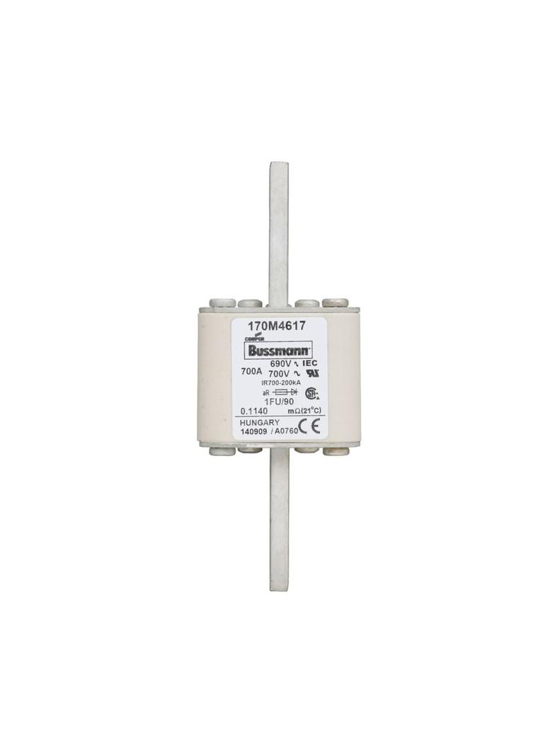 FUSE 700A 690V 1FU/90 AR UC Wkładka szybka 700A AC 690V rozmiar 1 53x69x136 mm aR IEC UL, 170M4617 E