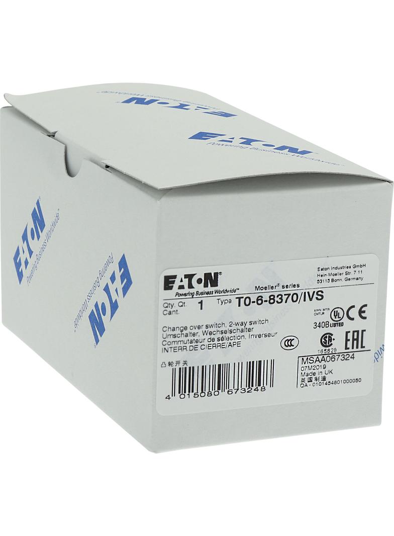 T0-6-8370/IVS Łącznik krzywkowy 20A 6.5kW 067324 EATON