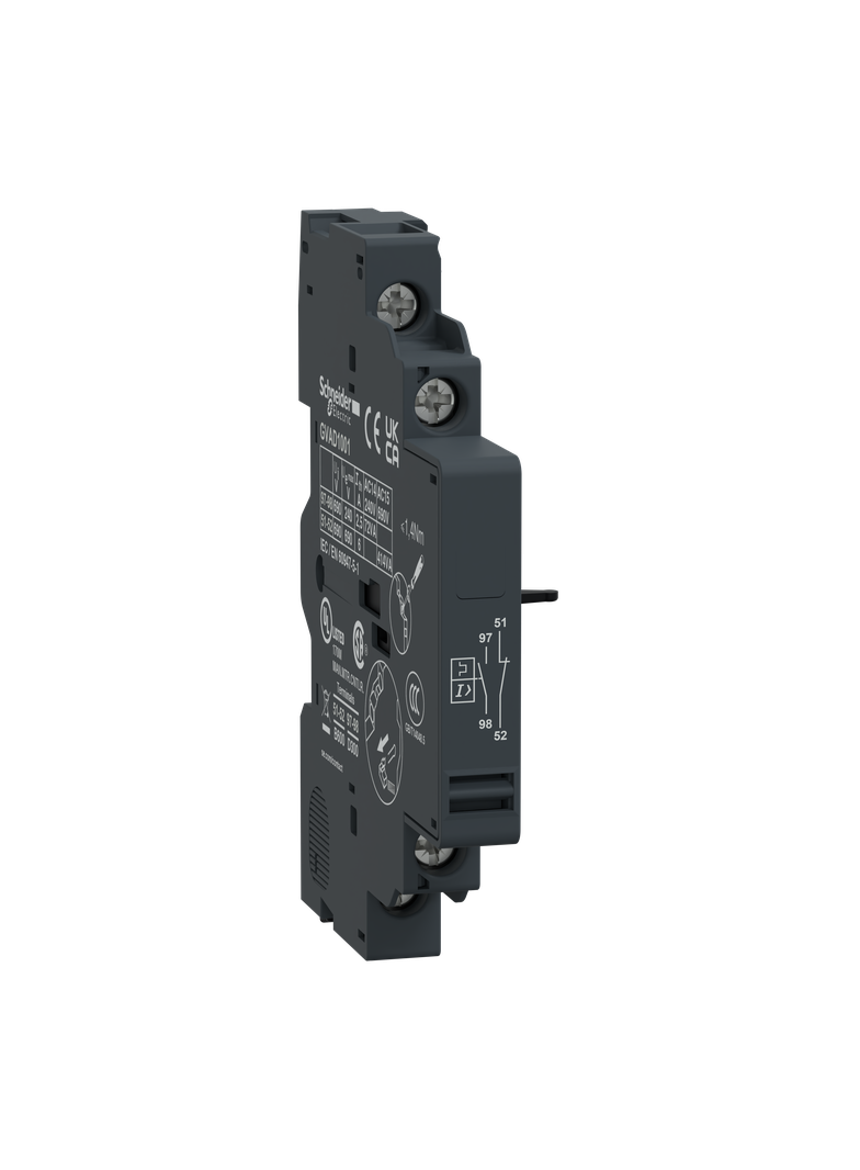 Styk pomocniczy bezzwłoczny 1NO i sygnalizacji awarii 1NC