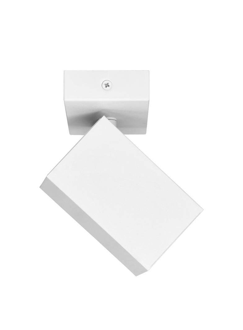 KUBAR SP 1, oprawa ścienno-sufitowa, GU10 max. 35W, IP20, biała