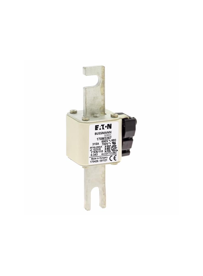 315A 690V 1*KN/110 aR INDICATOR FUSE Wkładka szybka 315A AC 690V compact DIN 1 45x58x134 m 170M3267