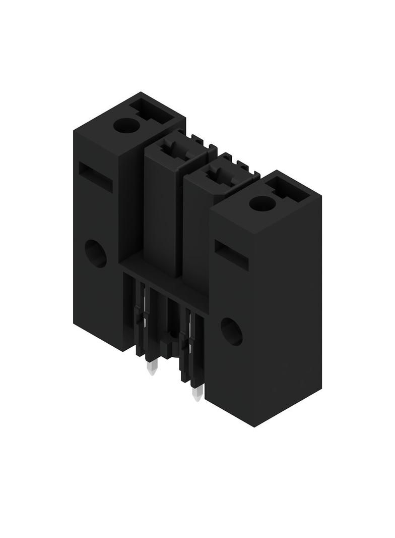 BVL 7.62HP/02/180SFI 3.5SN BK BX Wtyki PCB (złącza płyty), 7.62 mm, Liczba biegunów: 2, kąt odejścia: 180° /100szt./ 1928840000 WEIDMÜLLER