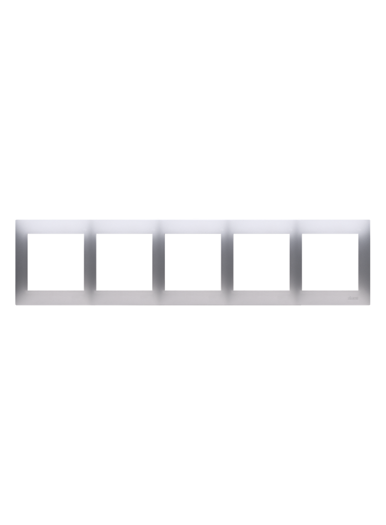 Simon 54 Premium Ramka 5-krotna PREMIUM IP20 / IP44 srebrny mat DR5/43 KONTAKT
