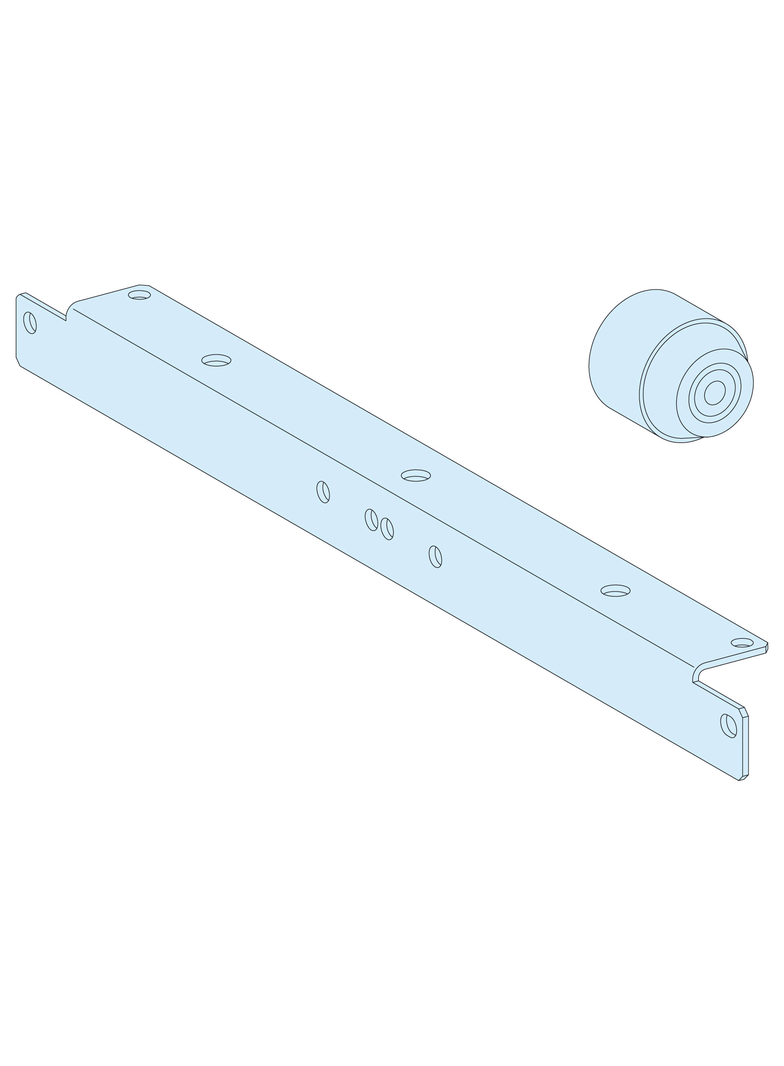 Rozdzielnice PrismaSet, płyta montażowa do aparatu ISFL160 100 mm między środkami