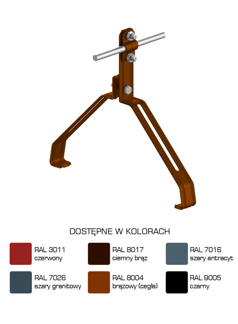 AN-151Z/LA/-N Uchwyt gąsior.prof. Z-śruba WZÓR 26 H=10 cm /LA/