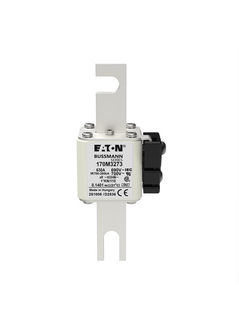 630A 690V 1*KN/110 aR INDICATOR FUSE Wkładka szybka 630A AC 690V compact DIN 1 45x58x134 m 170M3273
