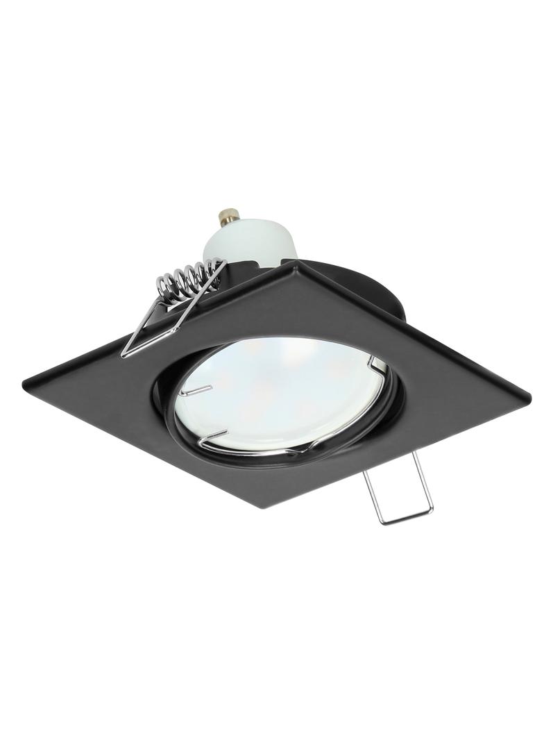 SUTRI SM ramka dekoracyjna oprawy punktowej MR16/GU10 max 50W kwadrat regulowana czarna AD-OD-6178/B
