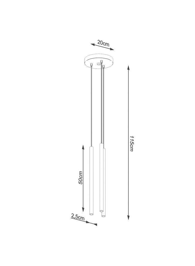 Sollux Lampa wisząca PASTELO 3P złota SL.1172