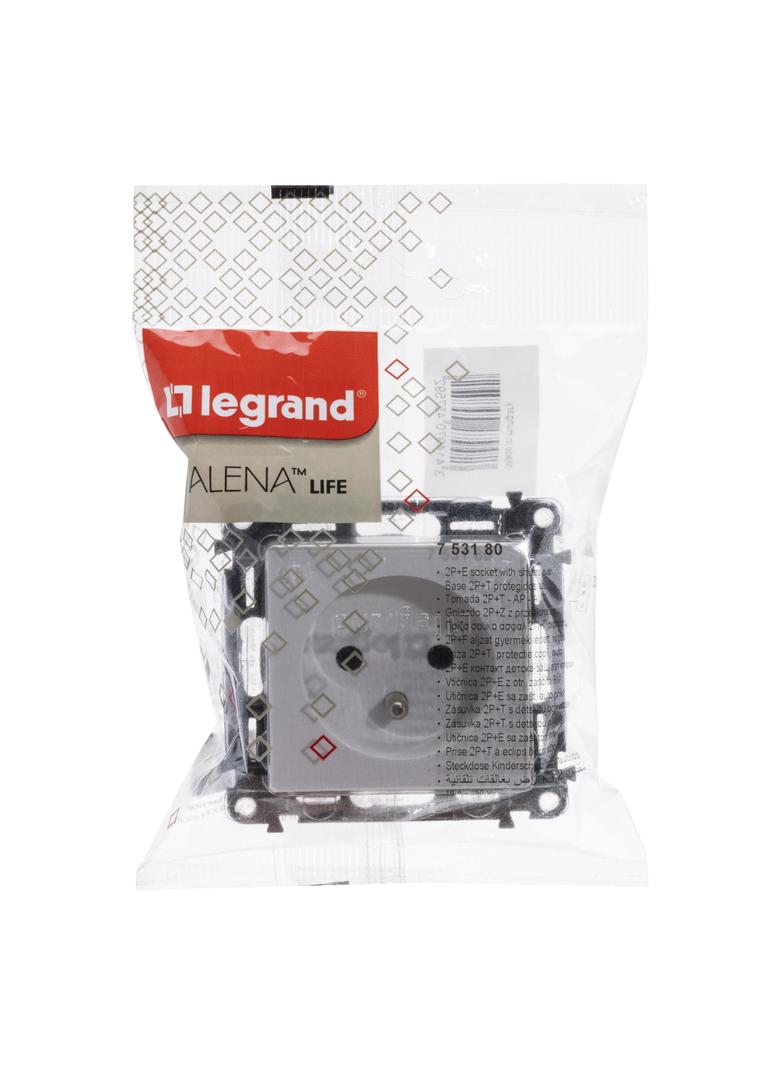 VALENA LIFE GNIAZDO 2 P+Z Z PRZESŁONĄ BIAŁE 16 A – 250 V~, Legrand
