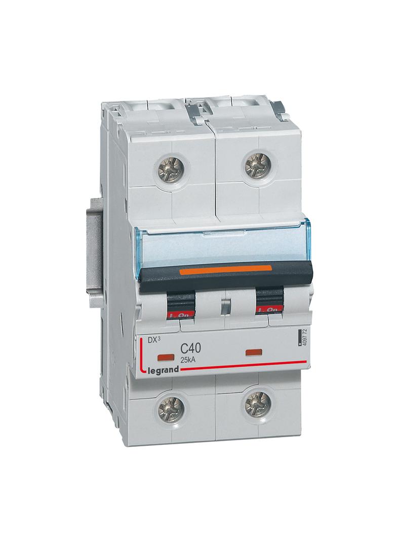 Wyłącznik Nadprądowy S322 C40 2P 40A 25Ka DX3 409772 LEGRAND