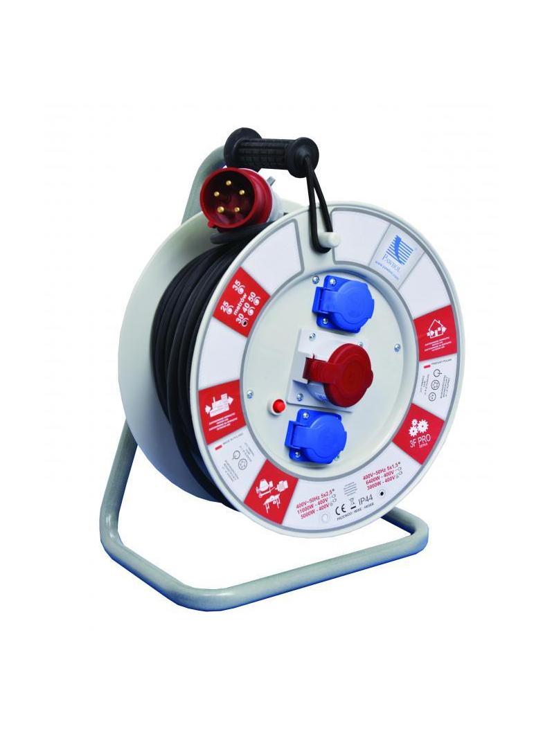 PBS H05RR F 5x1,5 -  40m, 2xGZ16A, 1x16A/5p (400V), IP 44