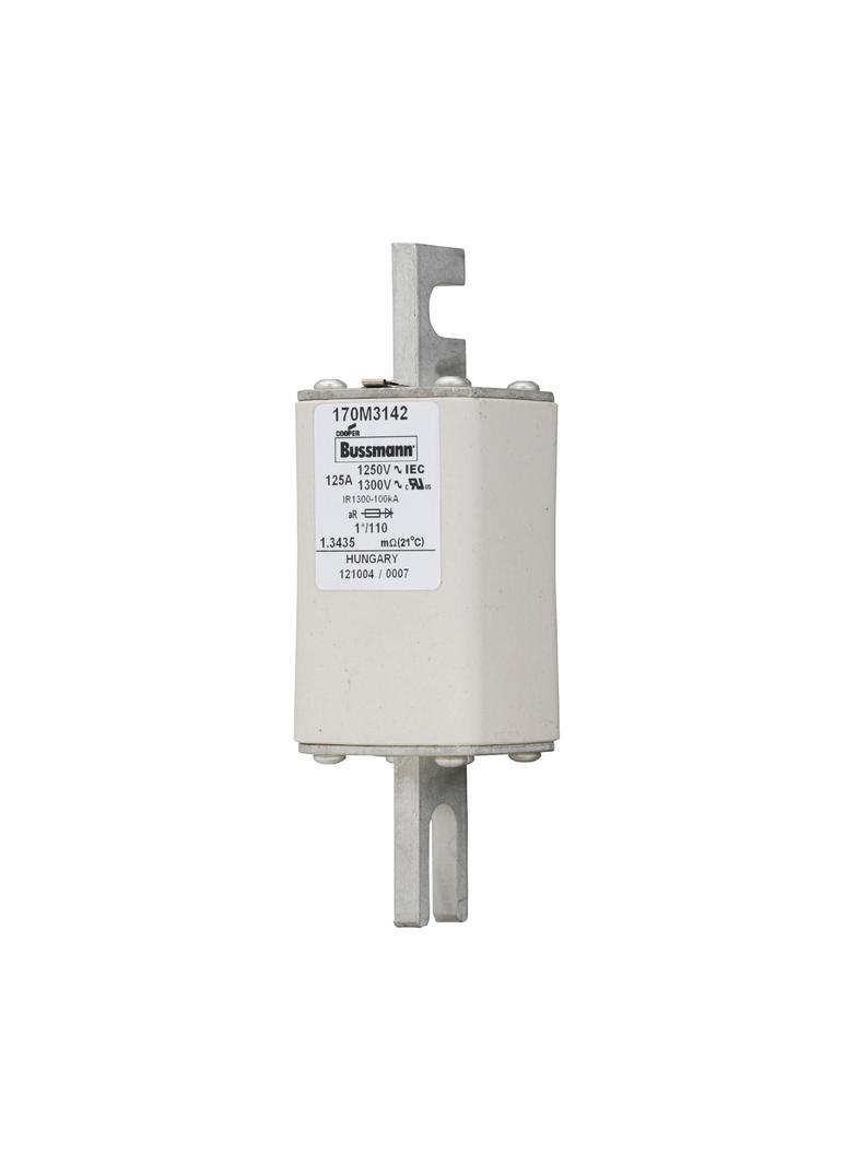 125A 1250V 1*/110 aR INDICATOR FUSE Wkładka szybka 125A AC 1250V rozmiar 1 45x45x138 170M3142 EATON
