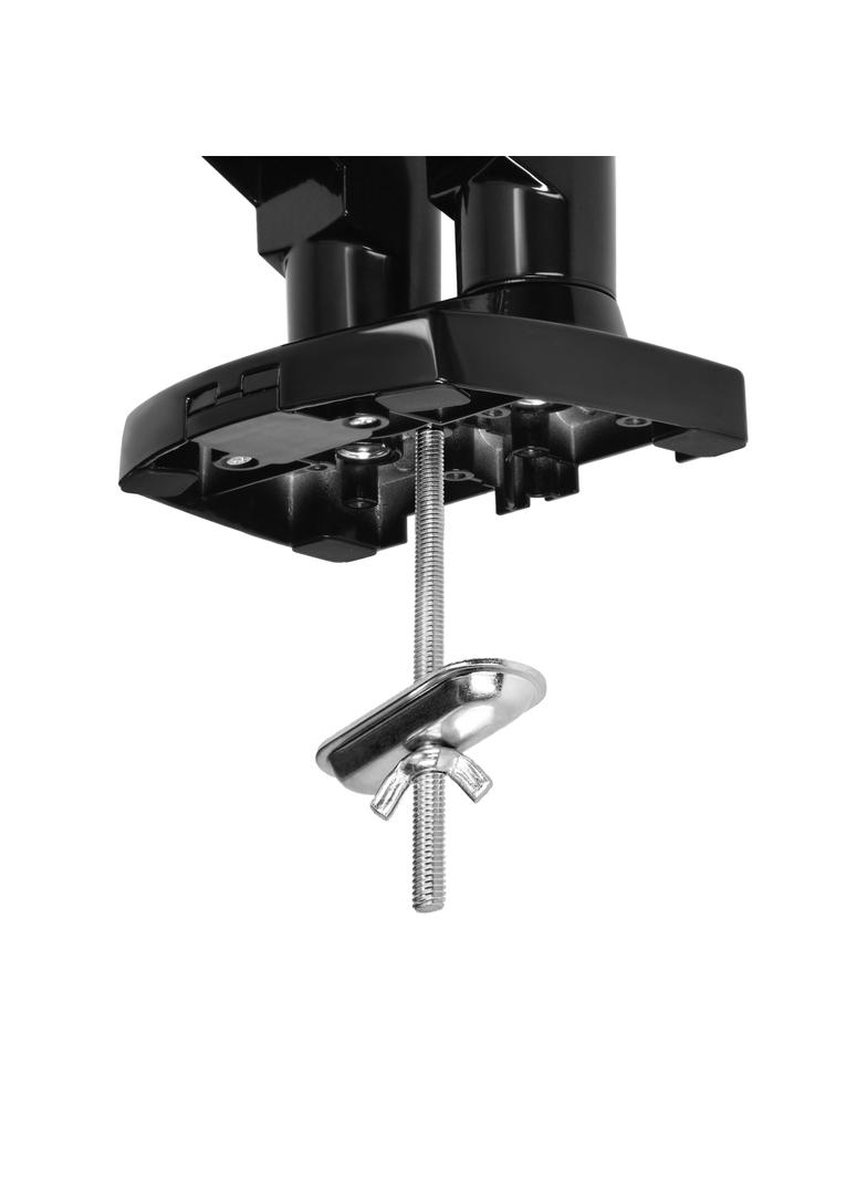 Obrotowy uchwyt biurkowy na sprężynie gazowej do dwóch monitorów LCD LED 17”-27”