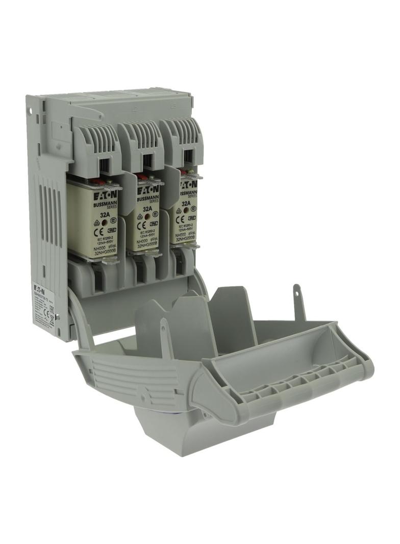 Rozłącznik bezpiecznikowy poziomy 160A AC 690V NH00 AC23B 3P IEC zaciski mostkowe EBH00O3TS5 EATON