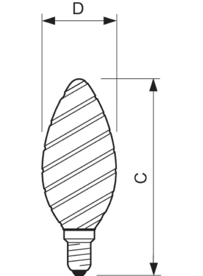 Żarówka LED świeczka 2W=25W 250lm 2700K barwa ciepła LEDCandle 2-25W ST35 E14 827 PHILIPS