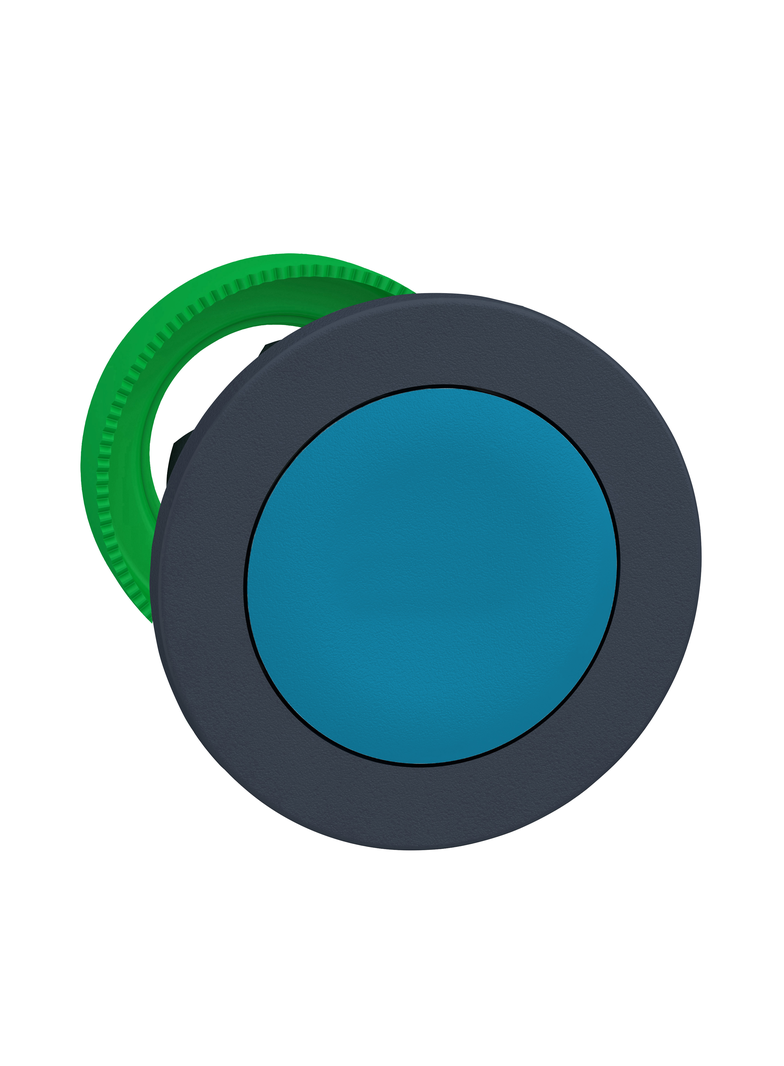 Harmony XB5 Główka przycisku podświetlanego niebieski kryty typ push push