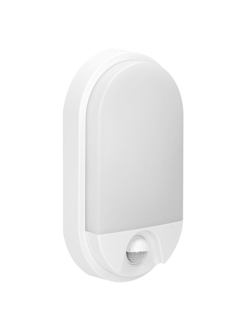 NEFRYT LED 10W oprawa ogrodowa z czujnikiem ruchu 140st 850lm IP54 4000K biała AD-OP-6110WLPMR4 ORNO