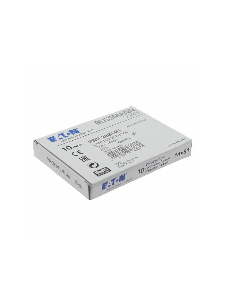 20A 690V AC gR 14X51mm FUSE WITH STRIKER Wkładka szybka 20A AC 690V 14x51 gR IEC UL wybij FWP-20G14F