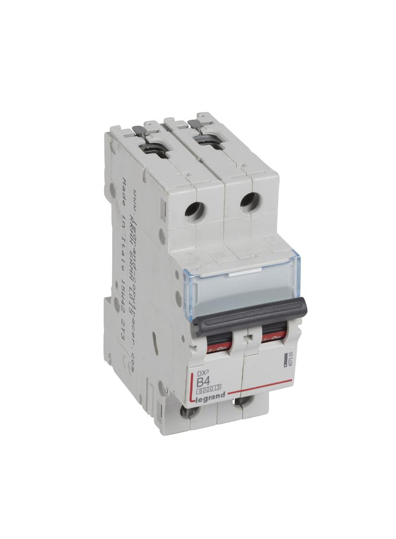 WYŁĄCZNIK NADPRĄDOWY S 302 2P B 4A 6000A SERII DX3, Legrand