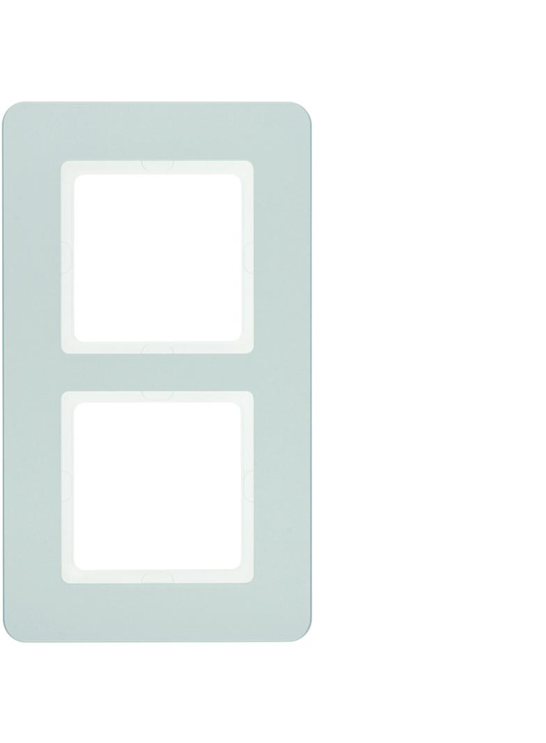 BERKER Q.7 Ramka podwójna aluminium aksamit lakierowana 10126184 HAGER