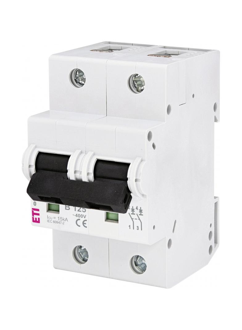 Wyłącznik nadprądowy MAT 10 2P B125A 002123733 ETI